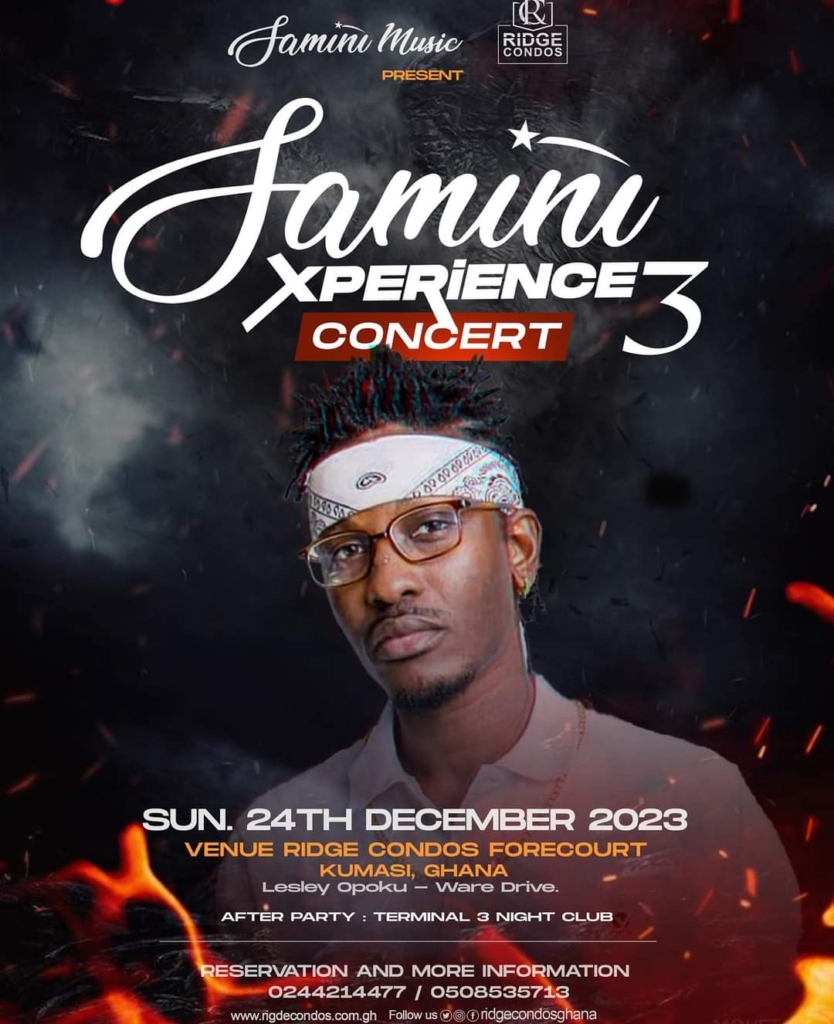 Star-studded lineup for 3rd Samini Xperience Concert in Kumasi unveiled