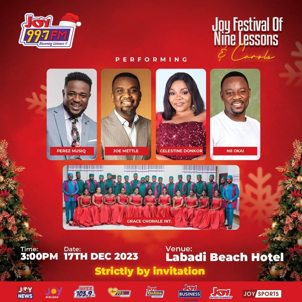 Joy FM Festival of Nine Lessons & Carols scheduled for Dec. 17
