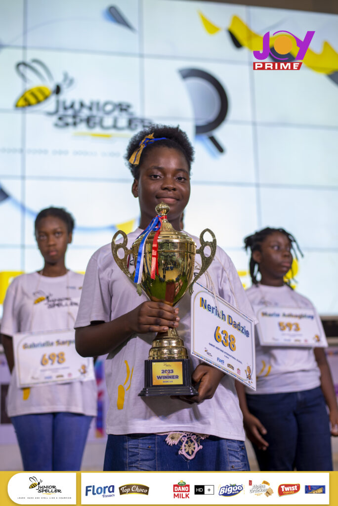 11-year-old Neriah Dadzie wins 2023 Junior Speller competition - Vimarsana News