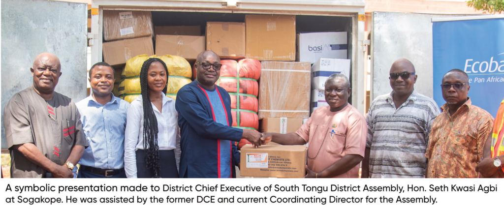 Ecobank Ghana shows love to flood victims in 3 communities in South and Central Tongu districts 2 Ecobank donates to flood victims