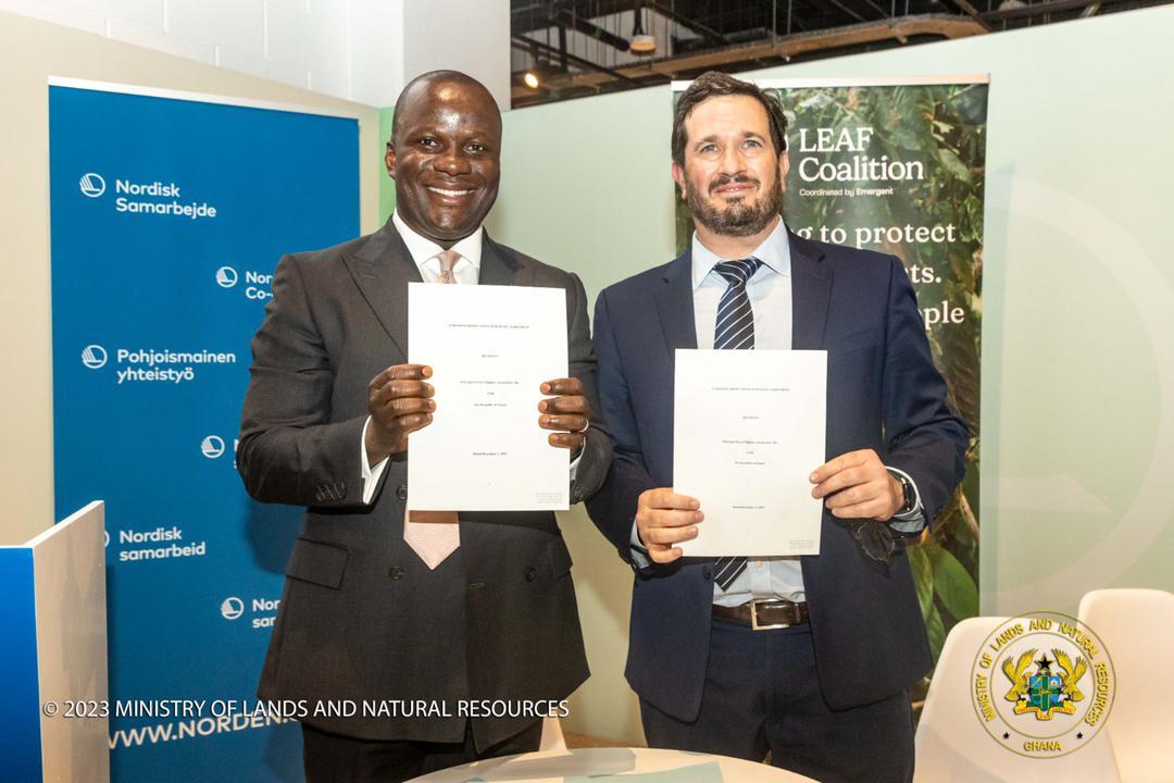 Ghana signs US$50m Emission Reduction Payment Agreement under LEAF Coalition 2 Jinapor