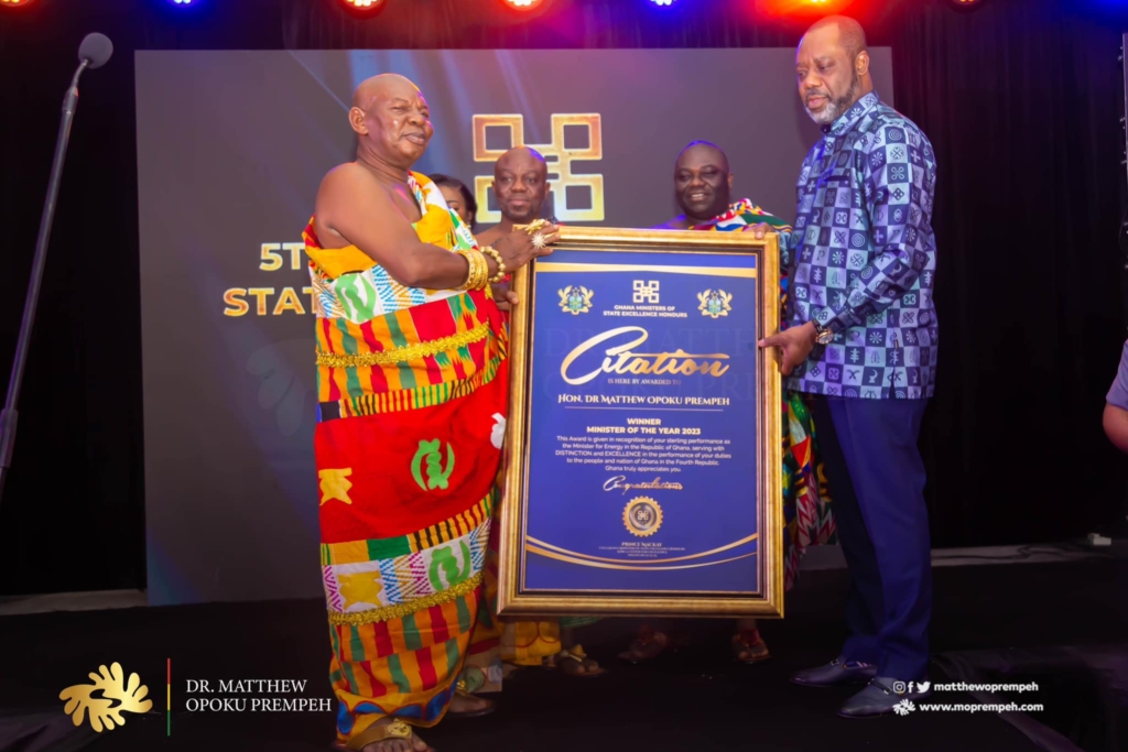 NAPO wins Minister of the Year 2023 at 5th Ghana Ministers of State Excellence Honours