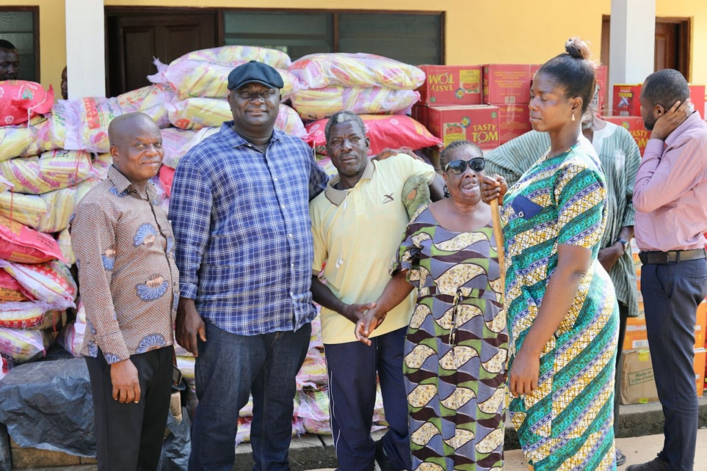 Mpraeso MP donates ¢2Ok, bags of rice and others to PWDs in the constituency