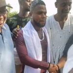 PRO of the NHIA wins Adaklu Constituency NPP Parliamentary Primary Mr Bright Nyatsikor, the Volta and Oti Public Relations Officer of the National Health Insurance Authority, being congratulated after minning the Adaklu Constituency New Patriotic Party Parliamentary Primary in the Volta Region.
