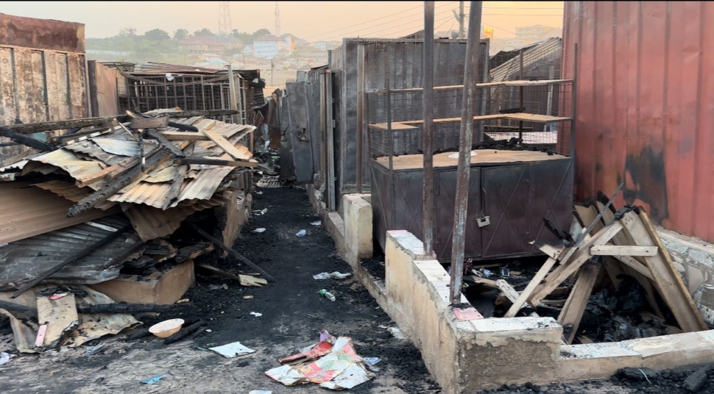 Asenso-Boakye consoles victims of Race Course market fire
