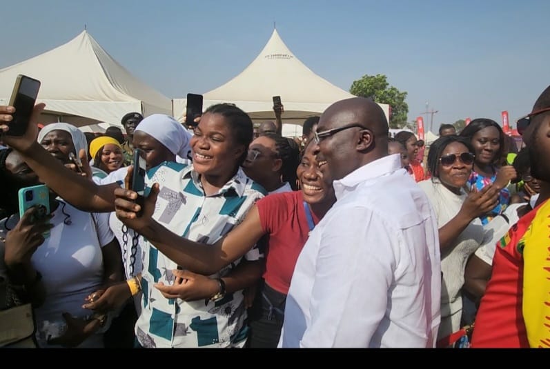 Sing-a-thon: Dr Bawumia joins Ghanaians at Akwaaba Village to cheer on Afua Asantewaa