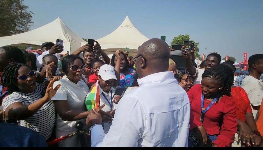 Sing-a-thon: Dr Bawumia joins Ghanaians at Akwaaba Village to cheer on Afua Asantewaa