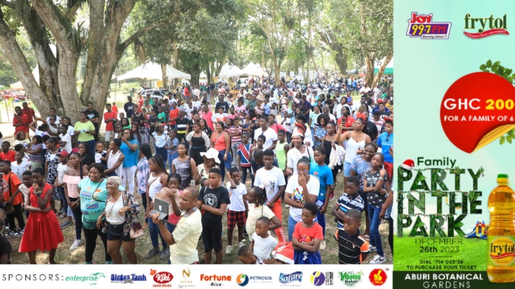 Fun galore as Aburi Botanical Gardens bursts at the seams with Joy FM Family Party in the Park