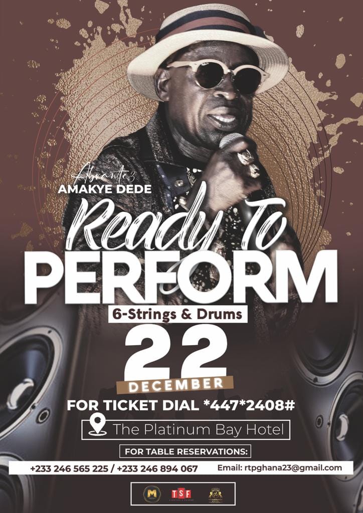 Amakye Dede, Ofori Amponsah, others billed for ‘6-Strings & Drums’ concert 