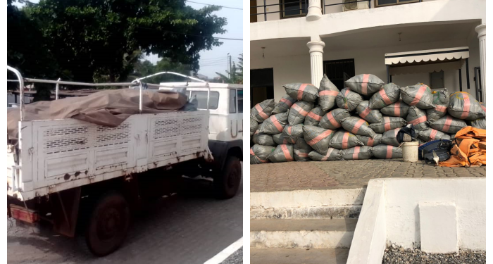 Ghana Navy intercepts canoe carrying suspected narcotics