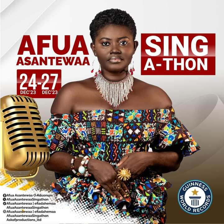 Guinness World Records: Ghanaian lady to hold singing marathon at Aviation Social Centre