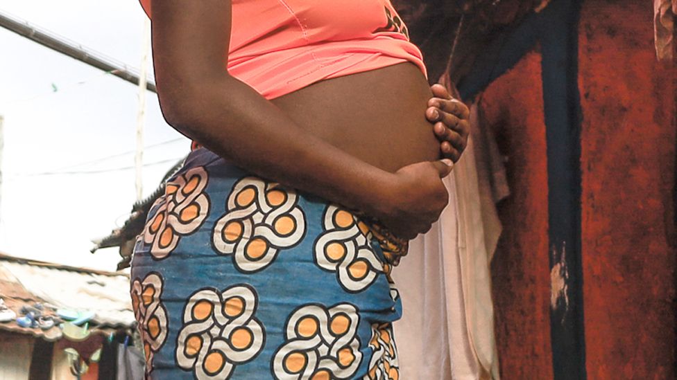 A pregnant woman in Kenya