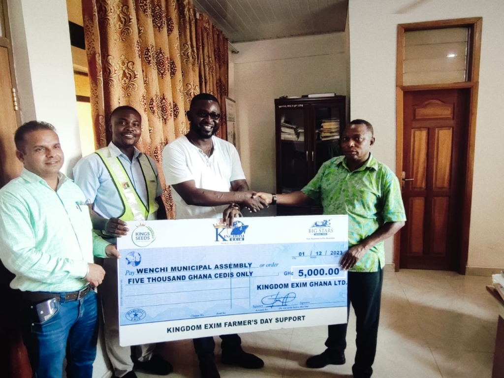 Kingdom Exim Group donate GH¢350,000 to support the 39th edition of National Farmers' Day