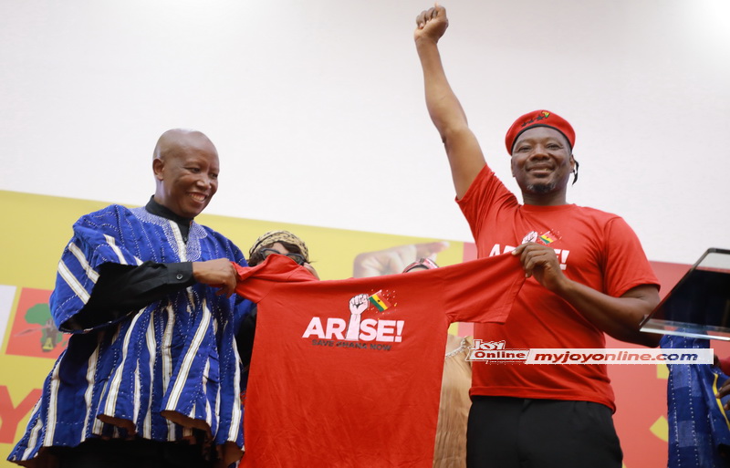Arise Ghana Movement honours Julius Malema