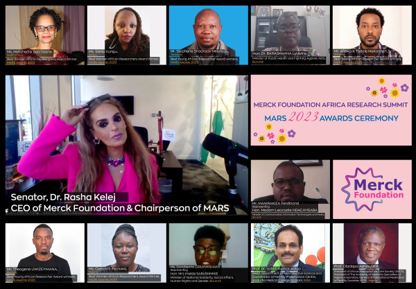 Merck Foundation Africa Research Summit–MARS Awards 2023 of Best African Women Researchers and Young Researchers announced during Video Conference Award Ceremony 2 418 EYImUE