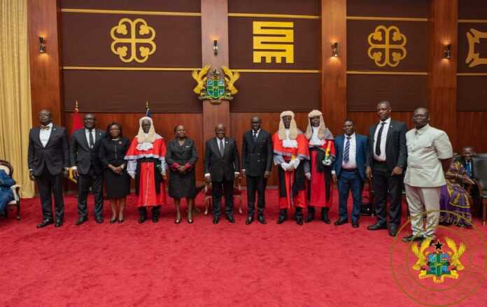Akufo-Addo swears in 3 Supreme Court Justices