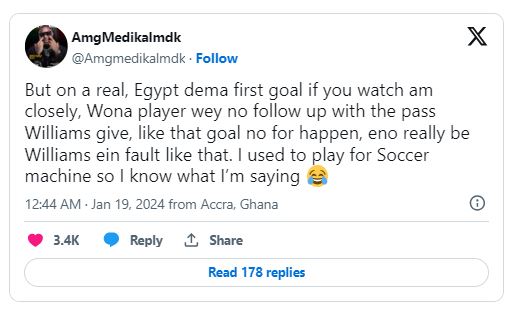 How celebrities reacted to Black Stars draw against Egypt