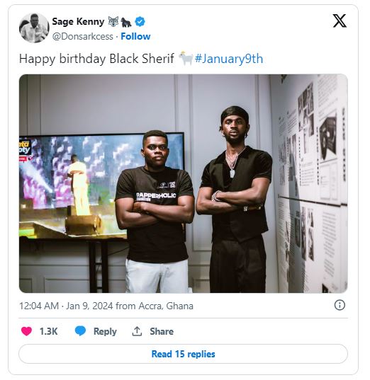 Social media reacts to Black Sherif's 'January 9th' song