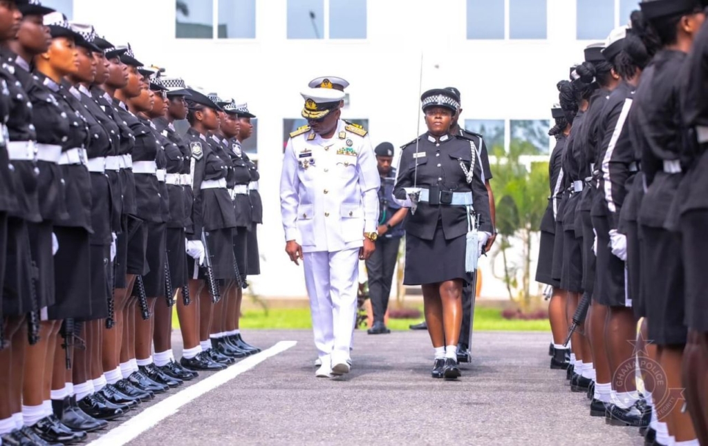 Police Service, other security agencies honour Vice Admiral Seth Amoama with a Guard of Honour