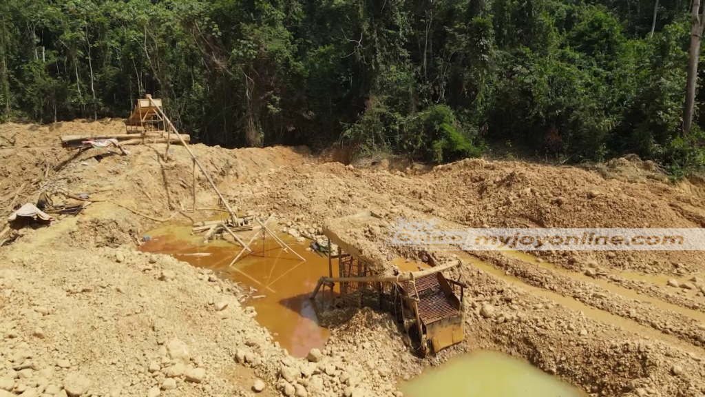 Illegal miner invades Tano-Anwia Forest Reserve, destroys lands