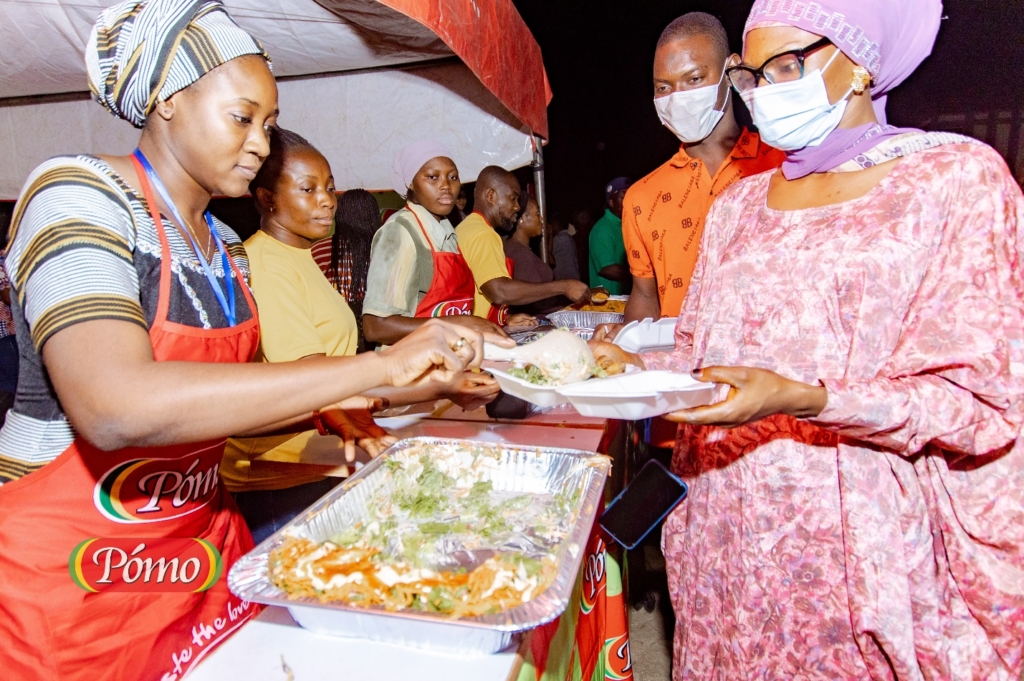 GBFoods Ghana deployed 3-way support for Chef Faila in her Guinness World Record-breaking success with Pomo tomato mix brand