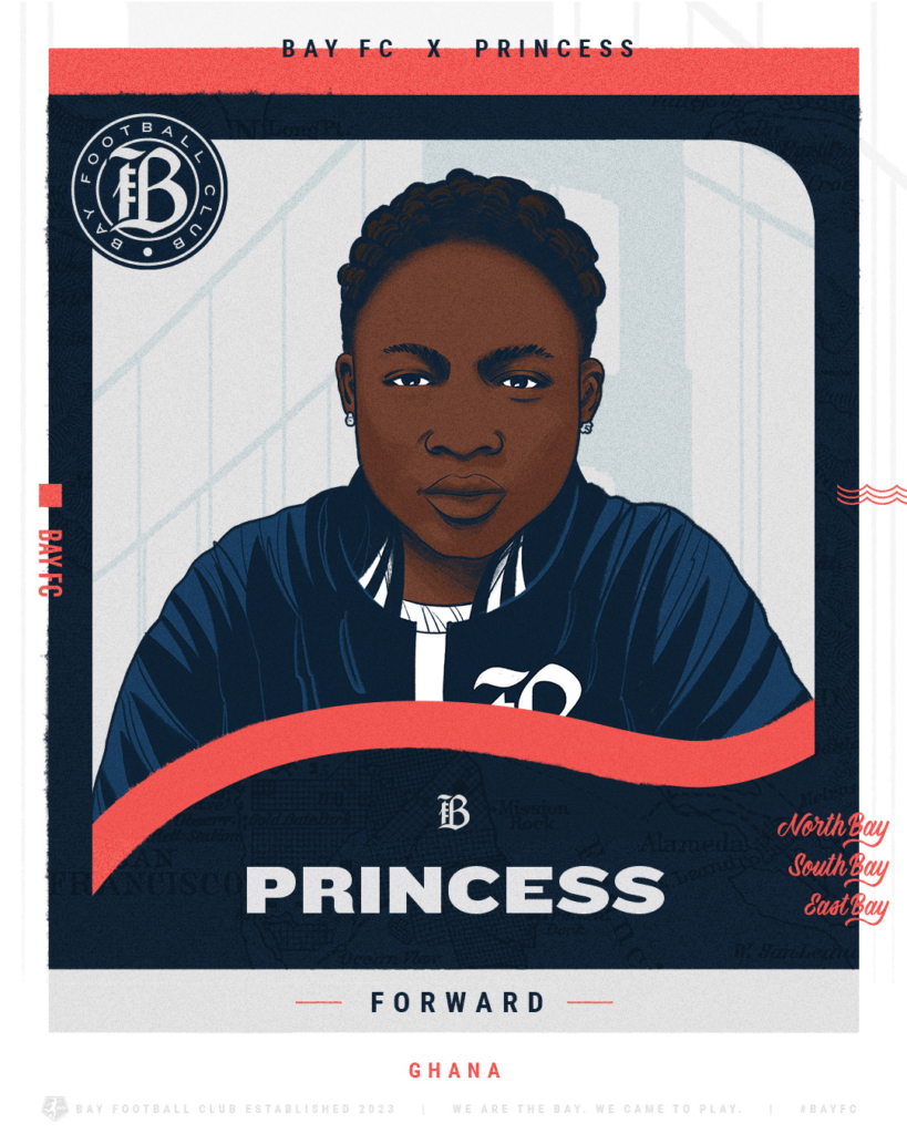 Ghanaian youngster Princess Marfo joins NWSL side Bay FC from Nordsjaelland
