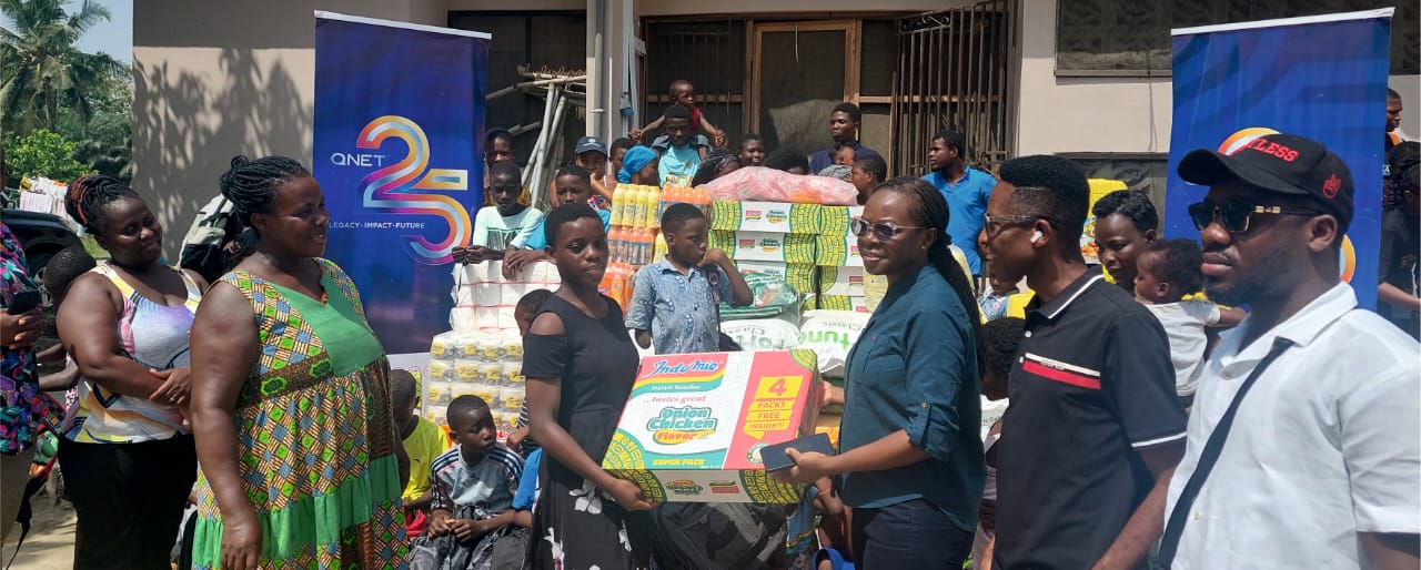 QNET feeds and clothes 105 needy orphans and street children in Western Region - Vimarsana News