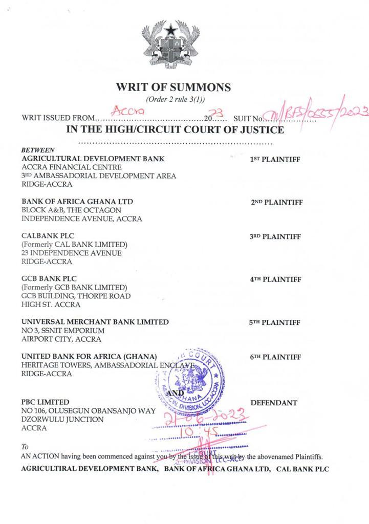 ADB, GCB, others confiscate assets of PBC including headquarters over GH¢300m debt ADB, GCB, others confiscate assets of PBC including headquarters over GH¢300m debt