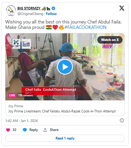 Ghanaians react to Guinness record cook-a-thon attempt by chef Failatu Abdul-Razak