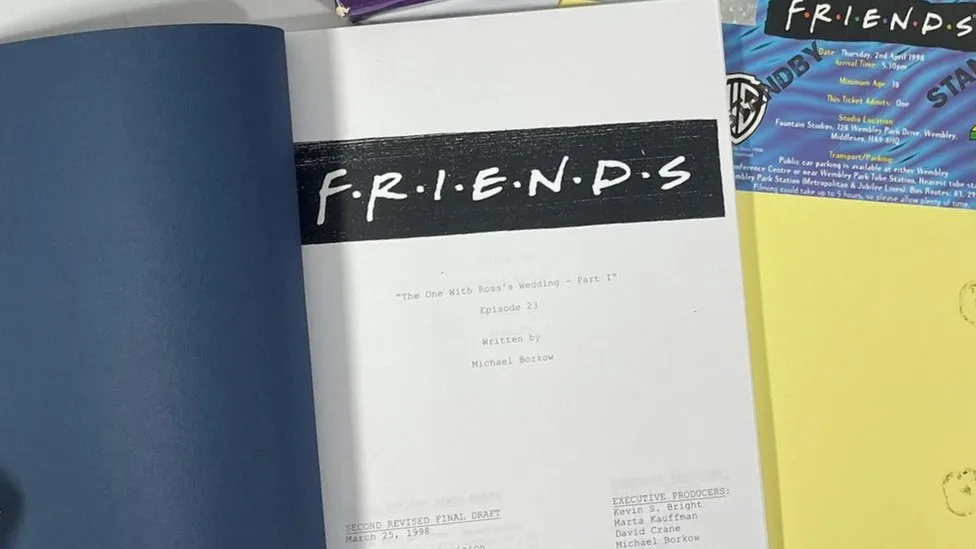 Friends scripts found in bin sell for £22,000
