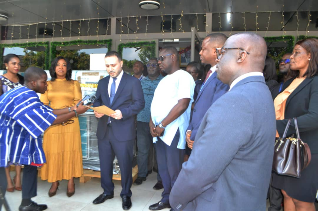 Ghana's honorary consul in Beirut presents printers to passport office