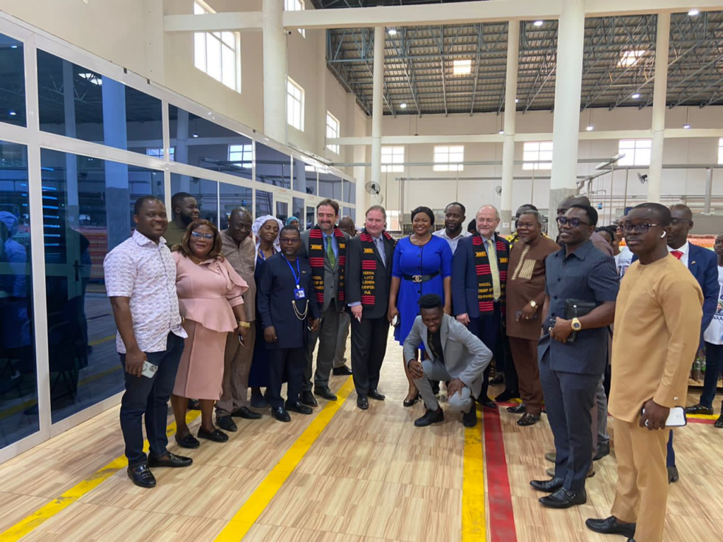 German Ambassador tours Angel Cola factory; praises Dr Kwaku Oteng