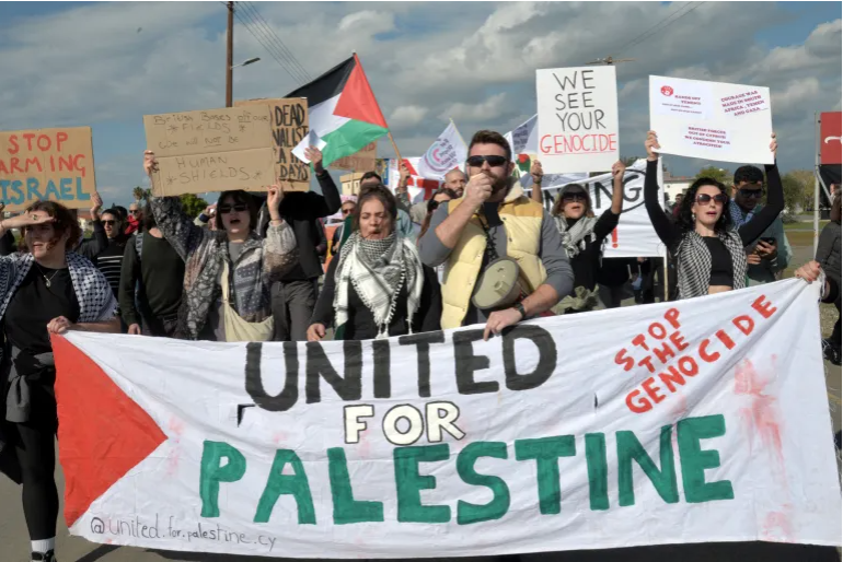 UK's alleged use of Cyprus bases to arm Israel and hit Yemen draw protests - Vimarsana News