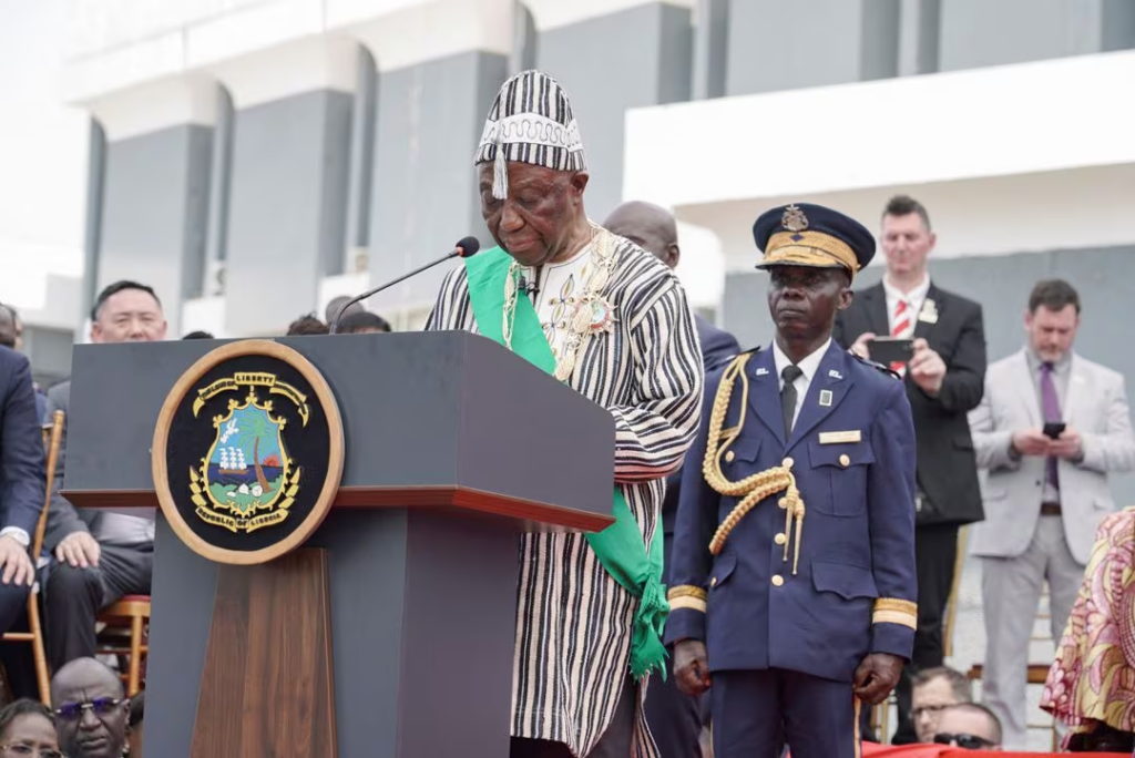 Liberia's President Boakai "okay" after heat curtails inauguration ceremony