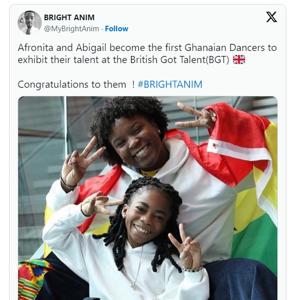 'Go for Gold' - Ghanaians praise Afronitaaa, Talented Kids' Abigail for Britain's Got Talent spot