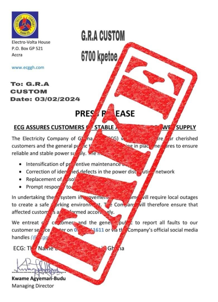 Fraud Alert: ECG Cautions clients against MoMo fraudsters
