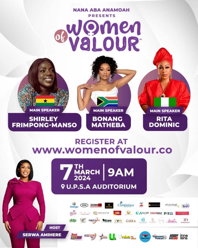 Shirley Frimpong Manso, Rita Dominic and Bonang Matheba headline 2nd edition of Women of Valour