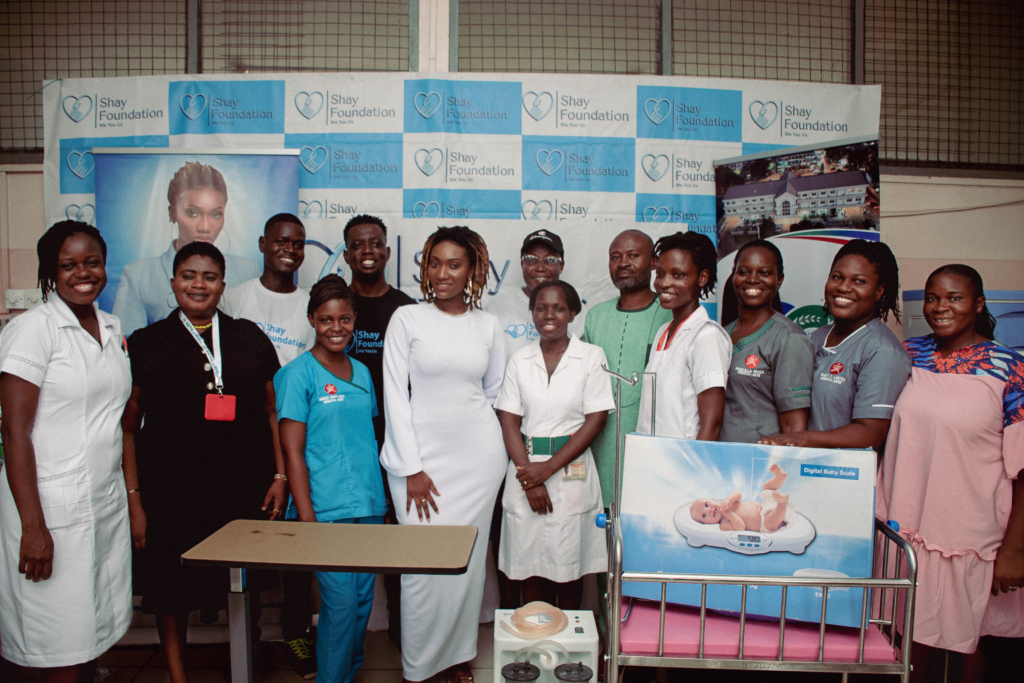 Wendy Shay donates to Korle-Bu Teaching Hospital on her birthday