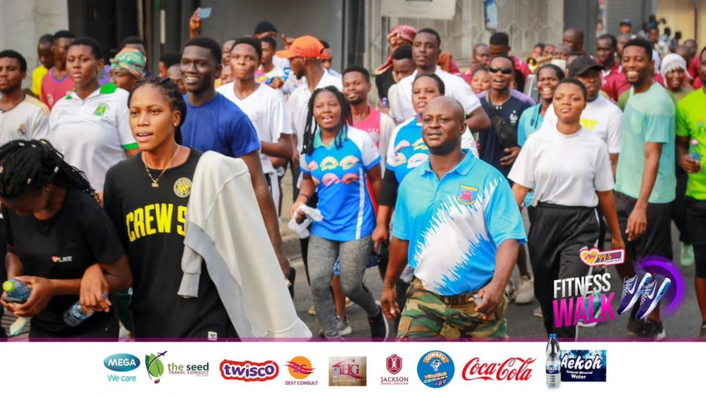 Thousands of Kumasi residents participate in Luv FM Fitness Walk 2024