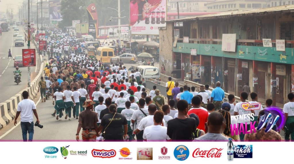 Thousands of Kumasi residents participate in Luv FM Fitness Walk 2024