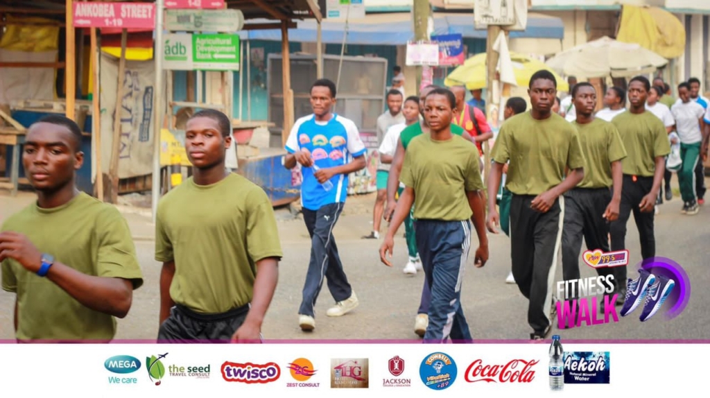 Thousands of Kumasi residents participate in Luv FM Fitness Walk 2024