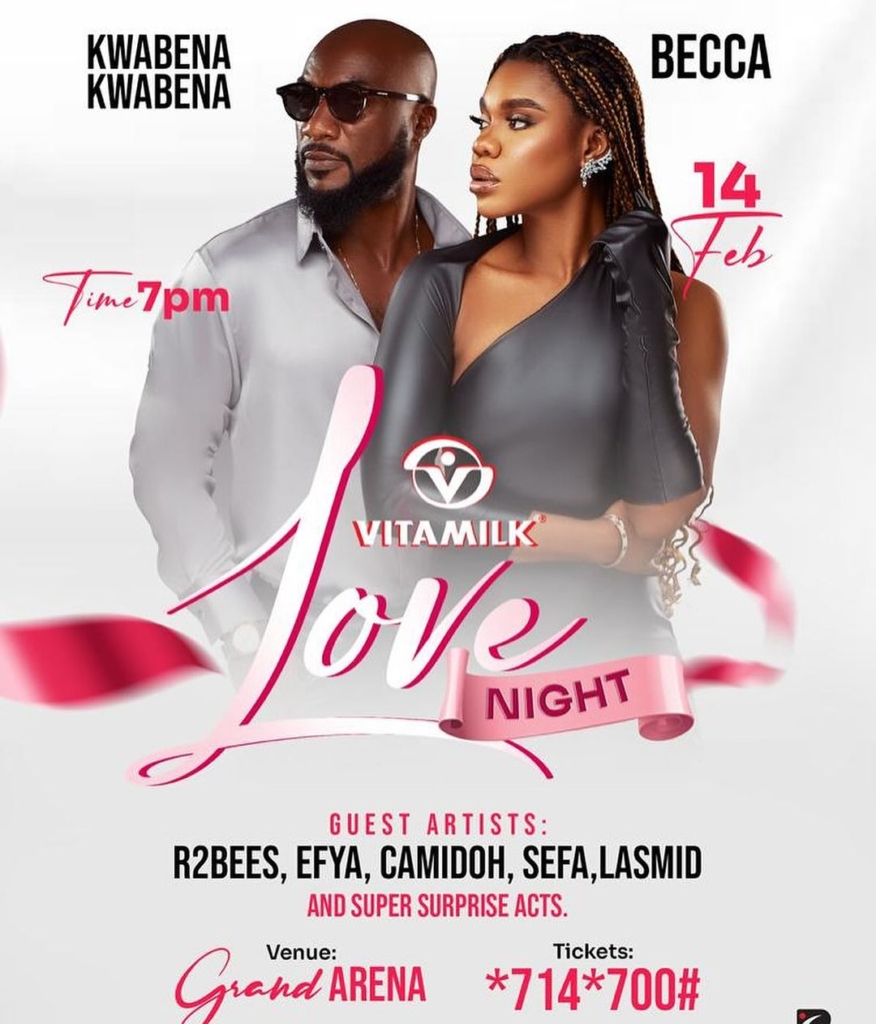 Vitamilk Love Night: Kwabena Kwabena, Becca gird up for Val’s Day concert