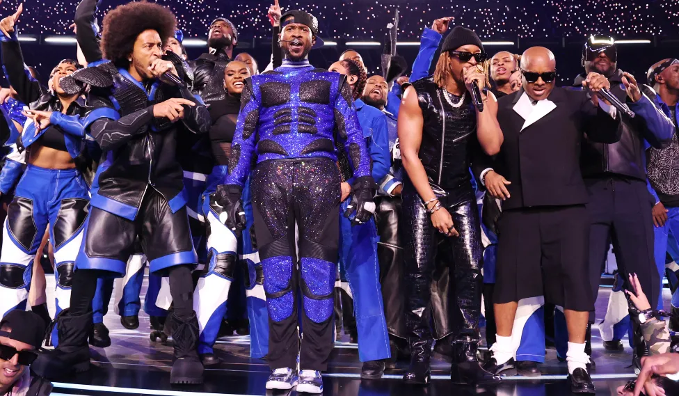 Usher brings out Alicia Keys, Lil Jon, Ludacris, more for thrilling Super Bowl halftime performance