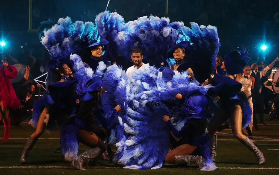 Usher brings out Alicia Keys, Lil Jon, Ludacris, more for thrilling Super Bowl halftime performance