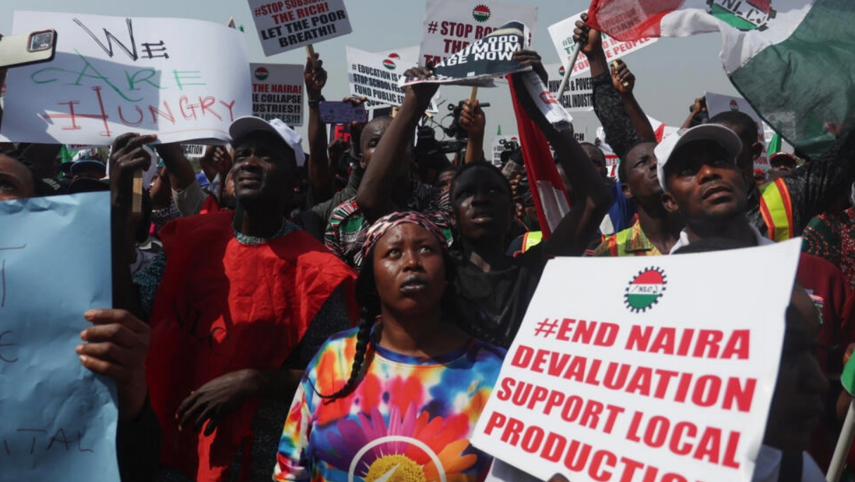 Thousands of Nigerians protest soaring costs - Vimarsana News