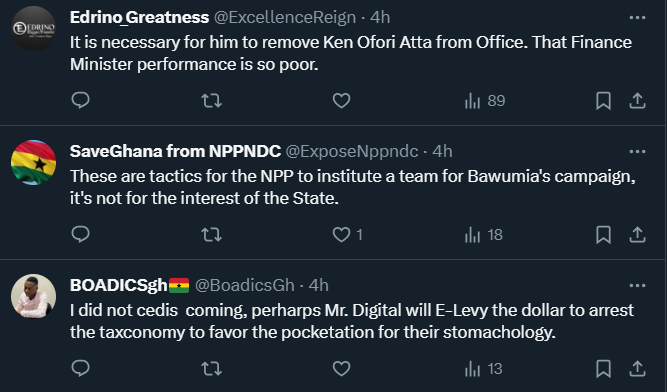 Social media reacts to Akufo-Addo's ministerial reshuffle