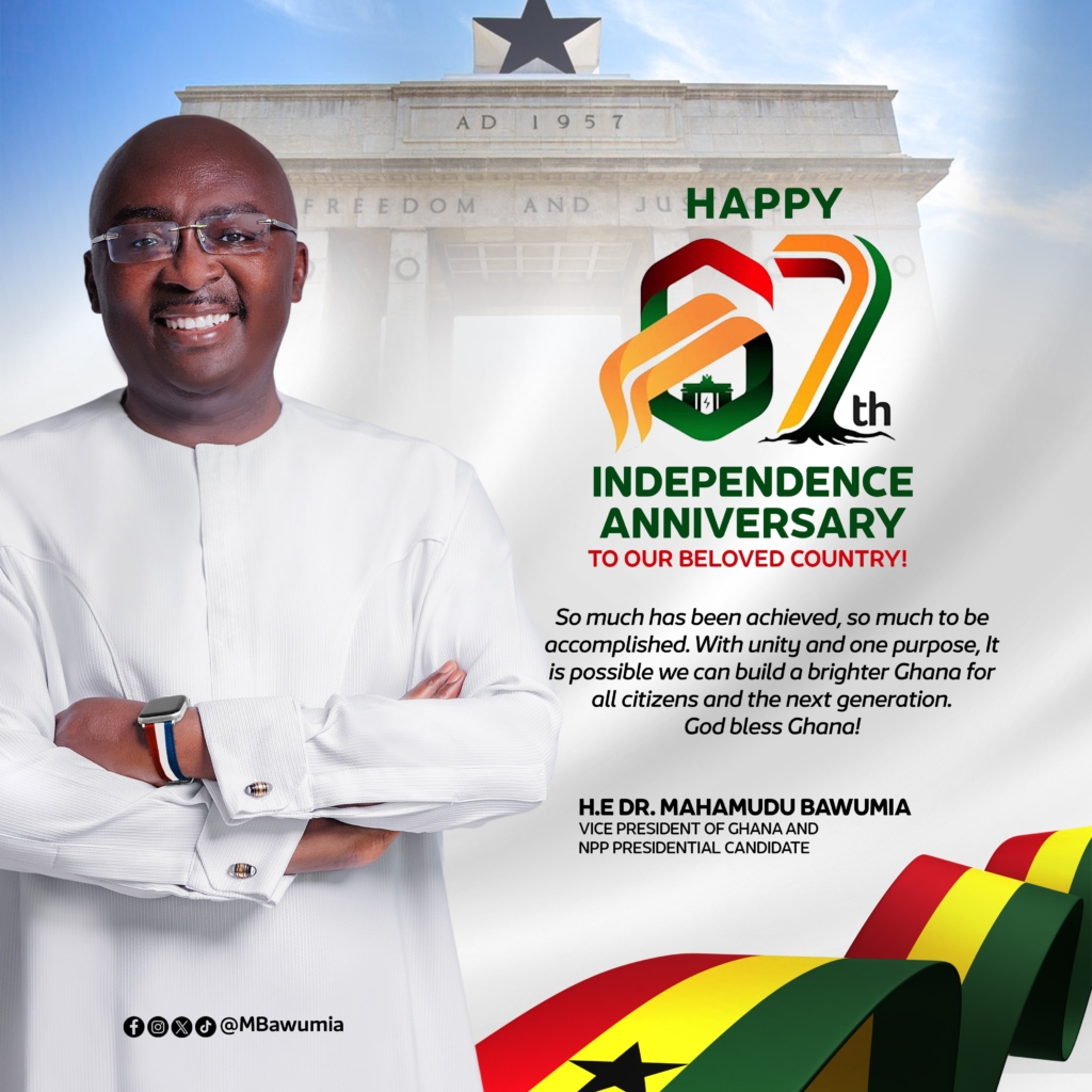 Let's build a bright future for all citizens - Bawumia to Ghanaians