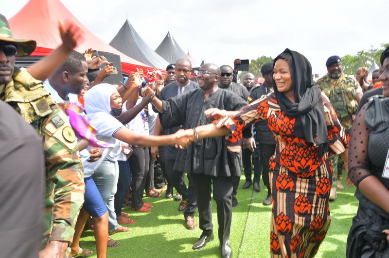 Bawumia mobbed in Ejisu at John Kumah's one week funeral observance