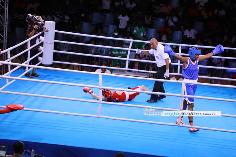 Photos: Boxing competition from Bukom Boxing Arena at 13th African Games