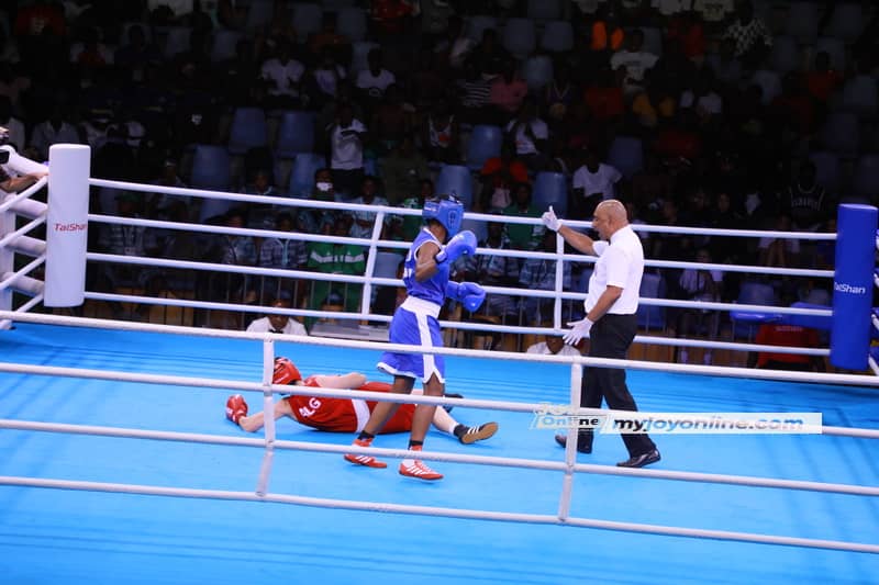 Photos: Boxing competition from Bukom Boxing Arena at 13th African Games